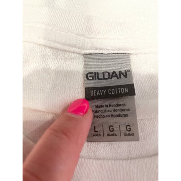 Patriotic Red White Blue Sunflower Tractor Supply Cotton T-shirt Sz L - Picture 8 of 9